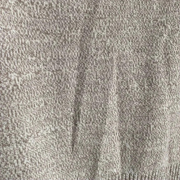 New York & Company Three Quarter Sleeve Knit Braided Turtleneck Tan Sweater M - Picture 5 of 11